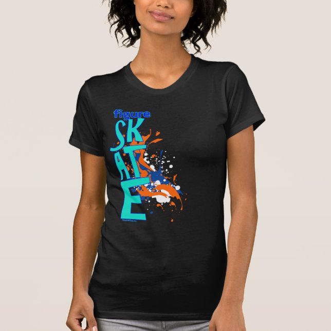 Zahl Skatezahl Skaten-Shirt T-Shirt (Vorderseite)