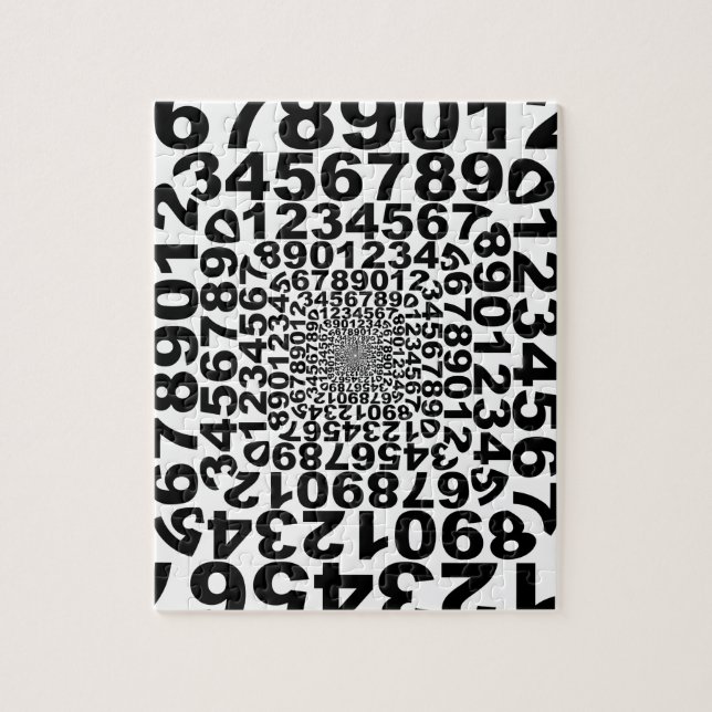 Zahl-Turbulenz, Strudel zählend, Mathe Puzzle (Vertikal)