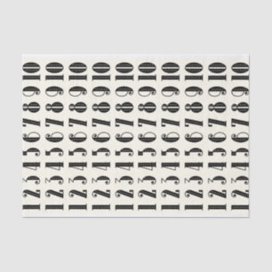 Zahl-Typografie-Seidenpapier Seidenpapier