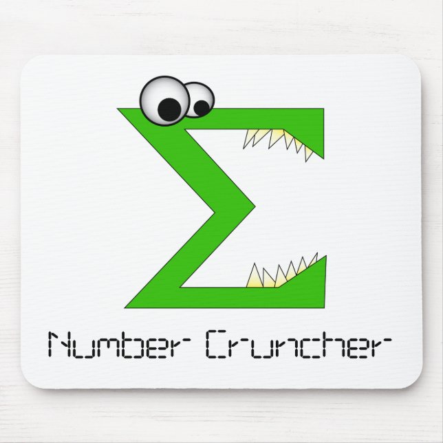 ZahlCruncher Mousepad (Vorne)