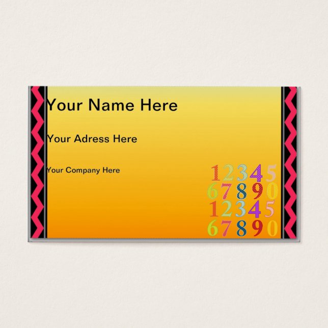 Zahlen (Vorderseite)