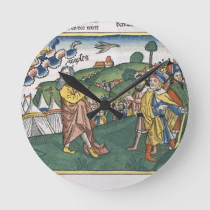 Zahlen 1 1-20 vorbereitend für die Reise von Moun Runde Wanduhr
