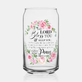 Zahlen 6:24-26 Der Herr segne Sie die Rose der Bib Dosenglas
