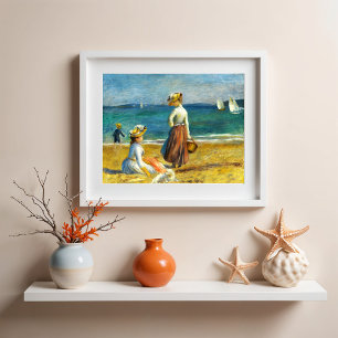 Zahlen am Strand, Renoir Poster