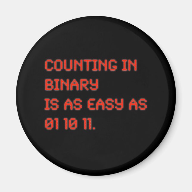 Zählen im Binär Magnet (Vorne)