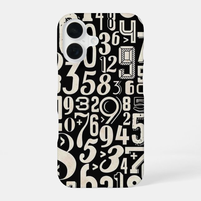 Zahlen iPhone 16 Hülle (Rückseite)