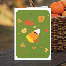 Zählen meiner Segnungen | Green Candy Corse Fall Feiertagskarte