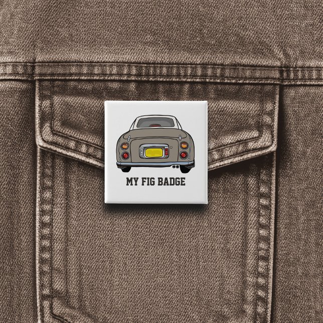 Zahlen Niedlich Topaz Nebel Figaro Motor Name Auto Button (A fun figgy pin button badge to attach to you! Show off your love of topaz mist cars)