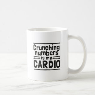 Zahlen schneiden ist mein Cardio Kaffeetasse