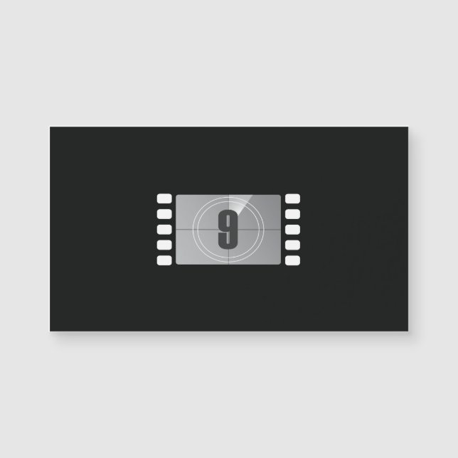 Zählen Sie 9 magnetische Visitenkarten ab Magnetkarte (Vorderseite)