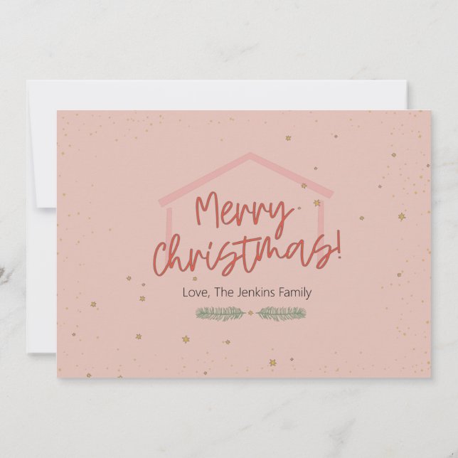 Zählen Sie alle Freude Weihnachtsfotokarte Karte (Rückseite)