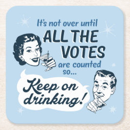 Zählen Sie alle Stimmen | Untersetzer Papier | Ret