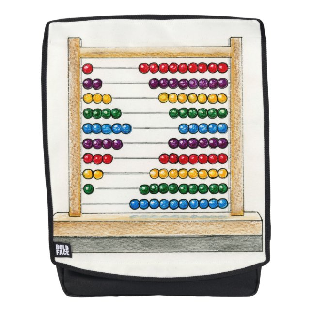 Zählen Sie auf das Design eines Rucksacks. Rucksack (Vorderseite)