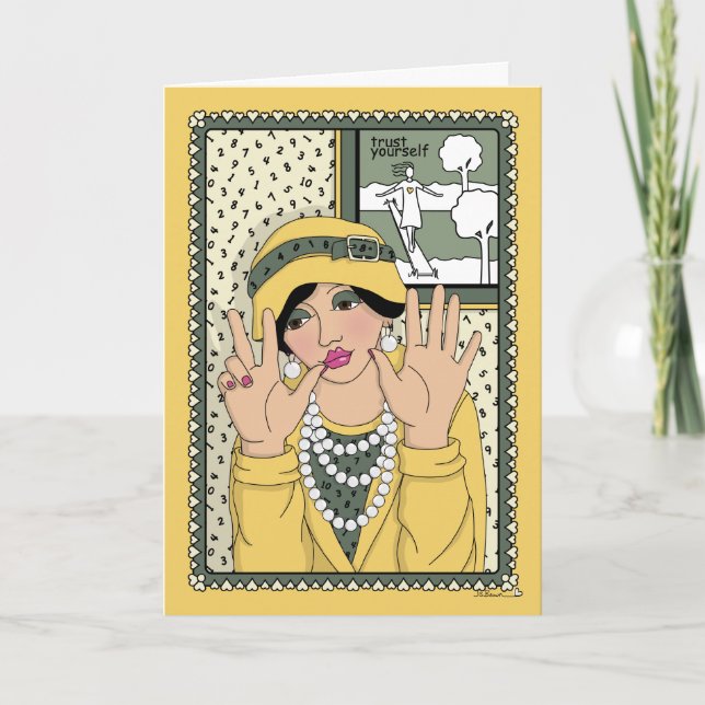 Zählen Sie auf Ihre selbst_C_Grußkarte Karte (Vorderseite)