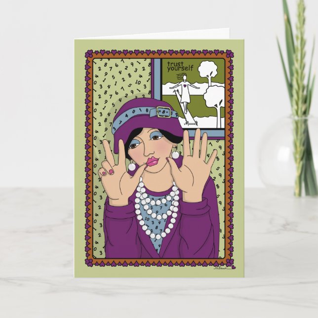 Zählen Sie auf sich selbst_A_Gruß Karte (Vorderseite)