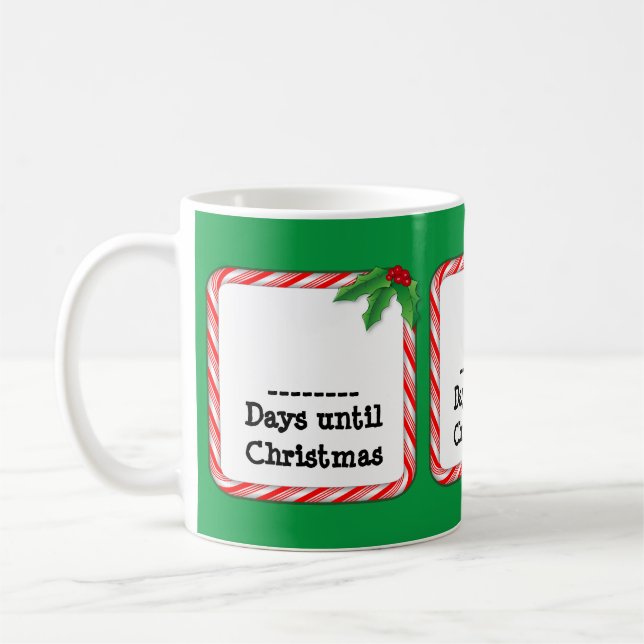 Zählen Sie bis Weihnachten Kaffeetasse (Links)