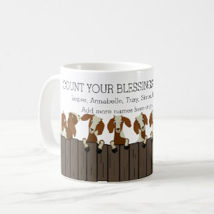 Zählen Sie Ihre Segnungen Boer GOAT LOVERS Kaffeetasse