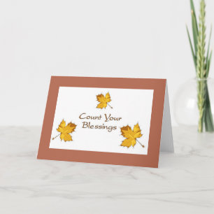 Zählen Sie Ihre Segnungen Feiertagskarte