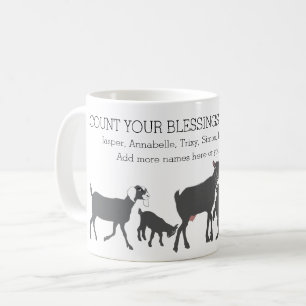 Zählen Sie Ihren Segen für GOAT-LIEBER Kaffeetasse