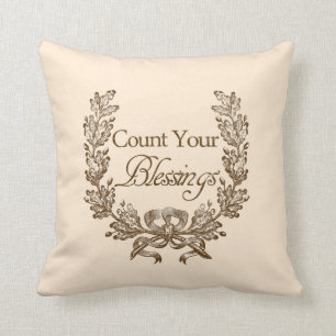 Zählen Sie Ihren Segen Kissen