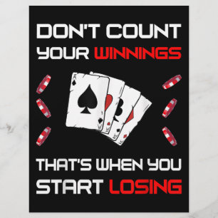 Zählen Sie nicht Ihren Gewinn, wenn Sie zu verlier Flyer