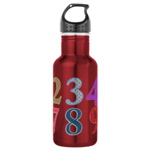 Zahlen Trinkflasche