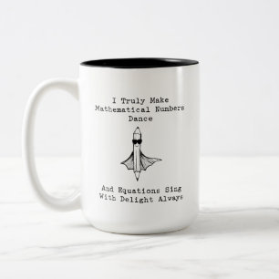 Zahlen zum Tanzen bringen: Gleichungen singen mit  Zweifarbige Tasse