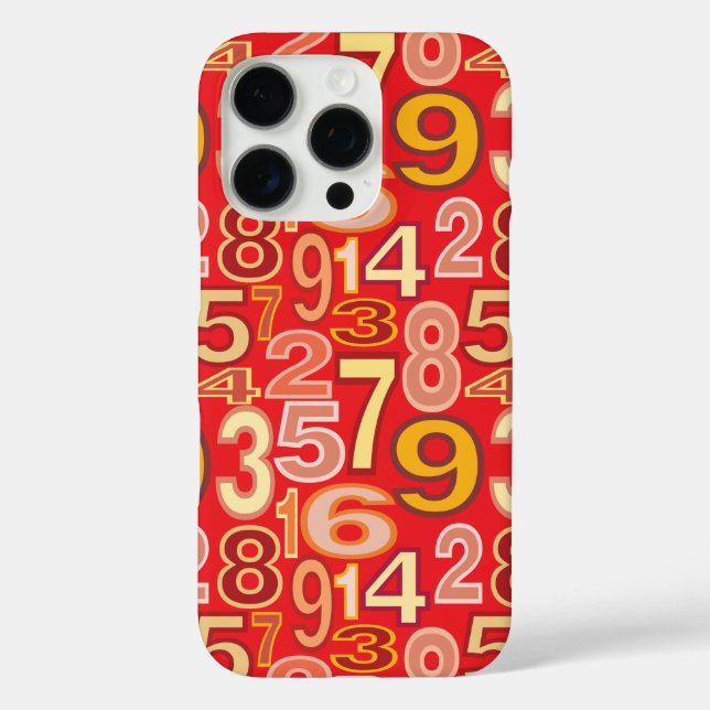 Zahlenmuster Case-Mate iPhone Hülle (Rückseite)