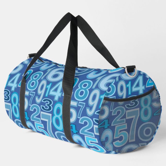 Zahlenmuster Duffle Bag (Rechte Ecke)