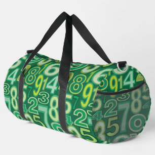 Zahlenmuster Duffle Bag