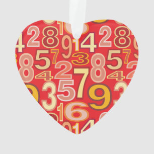Zahlenmuster Ornament