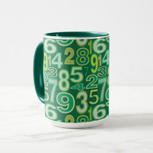 Zahlenmuster Tasse