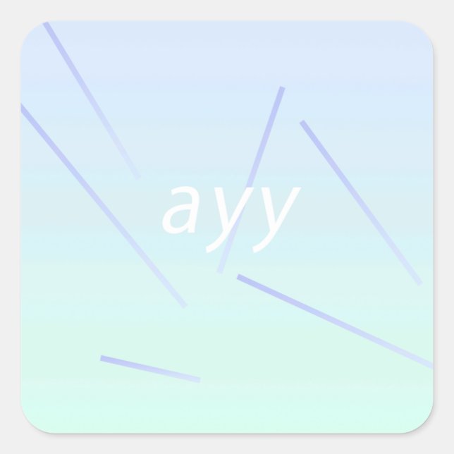 zahlreich quadratischer aufkleber (Vorderseite)