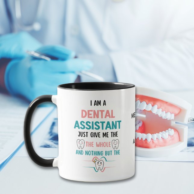 ZAHLREICHE HILFE: Der ganze Zelt Tasse (Great dentist coffee mug gift idea for Dental Assistants Appreciation Day.)