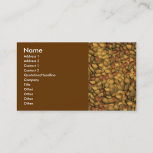 Zahlreiche Nuts Business Card Visitenkarte