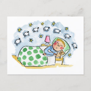 Zählschaf Postkarte