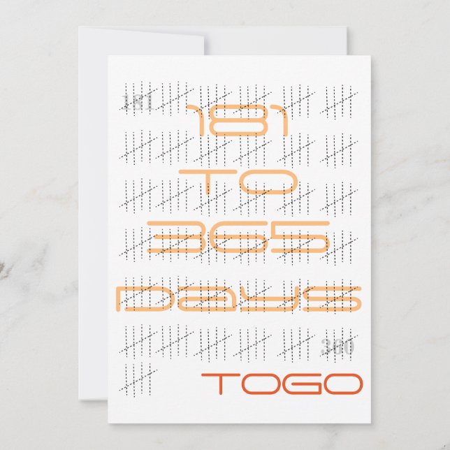 Zähltage mit Sticks Einladung (Rückseite)