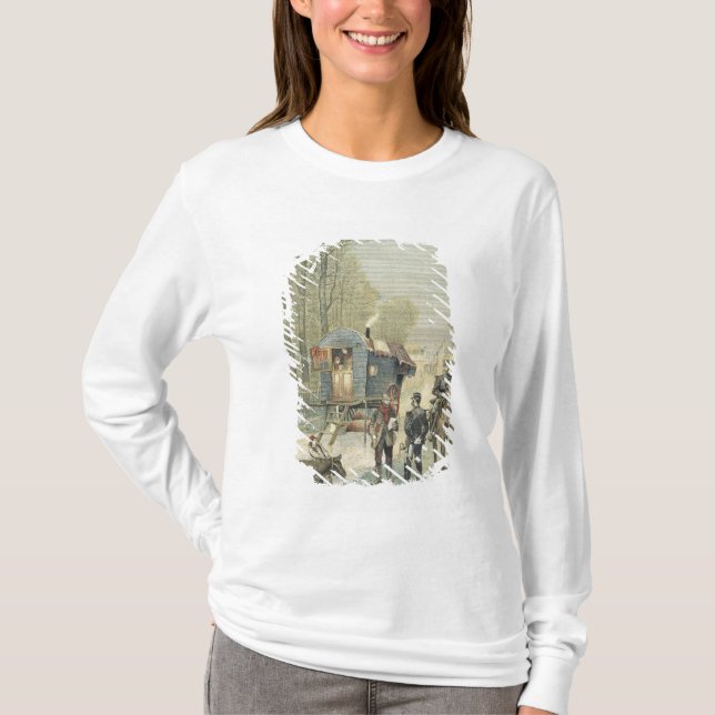 Zählung der Reisender in Frankreich T-Shirt (Vorderseite)