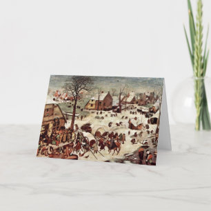 Zählung in Bethlehem durch Bruegel D. Ä. Pieter Karte