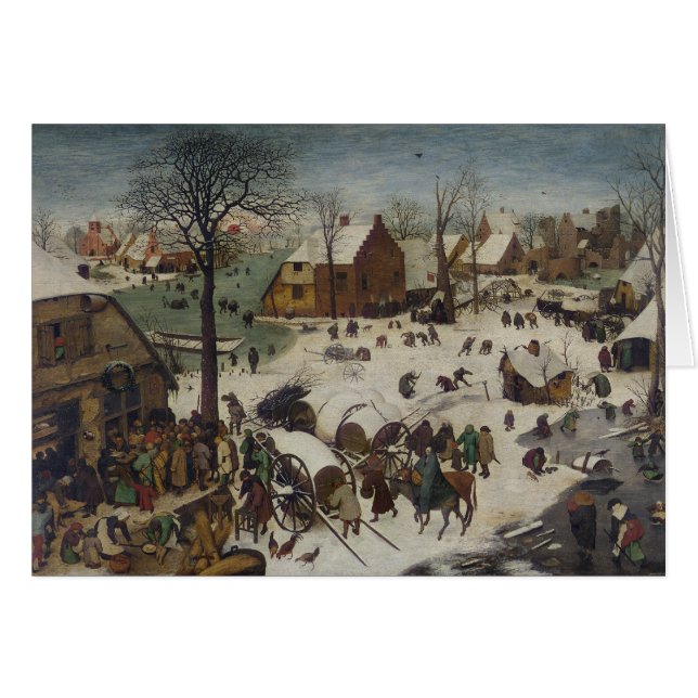 Zählung in Bethlehem durch Pieter Bruegel (Vorderseite (Horizontal))