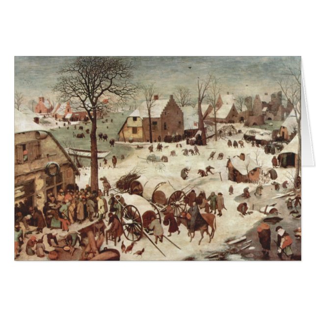Zählung in Bethlehem durch Pieter Bruegel (Vorderseite (Horizontal))