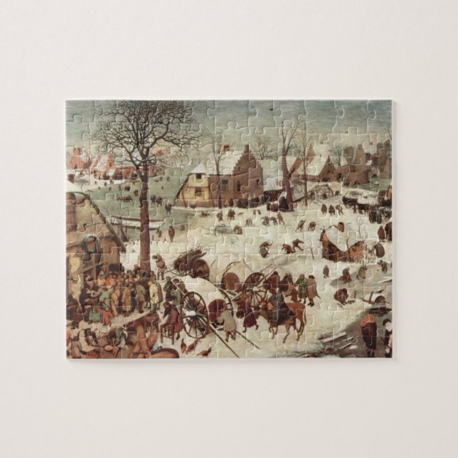 Zählung in Bethlehem durch Pieter Bruegel Puzzle (Horizontal)