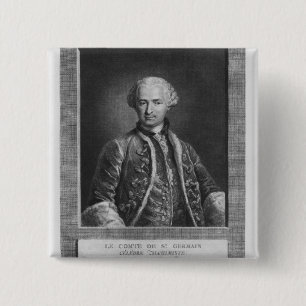 Zählung von St Germain, berühmter Alchemist, 1783 Button