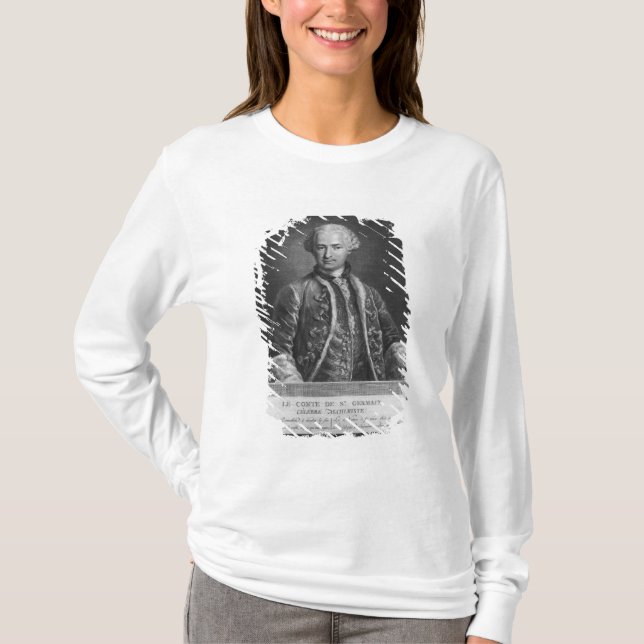 Zählung von St Germain, berühmter Alchemist, 1783 T-Shirt (Vorderseite)