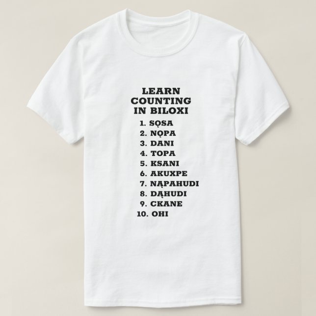 Zählung zu 10 i Biloxi T-Shirt (Design vorne)