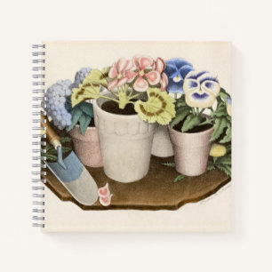 Zähme Blume von Grant Wood Notizbuch