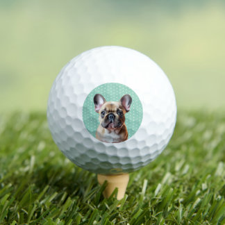 Zahmer französischer Bulldoggen-Welpe Name Custom  Golfball