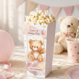 Zahmer Teddybär – Benutzerdefinierter Geburtstag  Geschenkschachtel