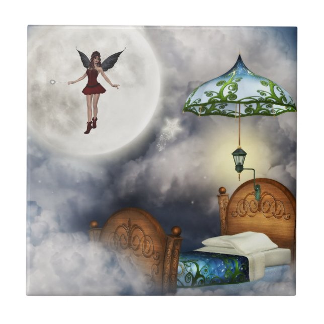 Zahn-Fee Fliese oder Trivet (Vorderseite)