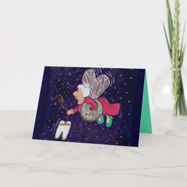 Zahn-Fee - Grußkarte Karte (Vorderseite)